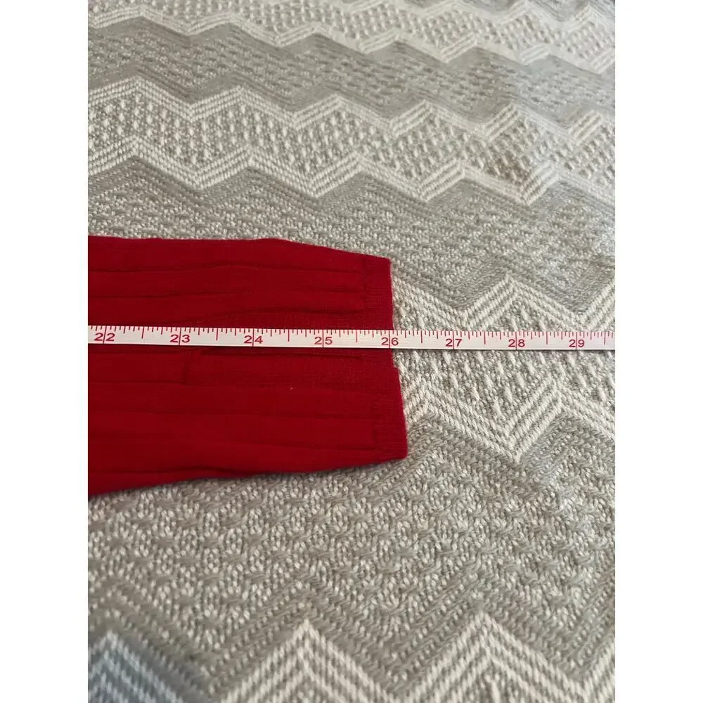 Banana Republic Ribbed Merino Movk-Neck Sweater in RED, size L, NWT! - Picture 9 of 11
